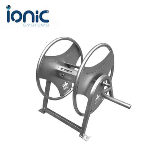 Ionic Systems Stainless Steel Hose Reel (50m 1/2in. or 100m 8mm) No wheels W0035B